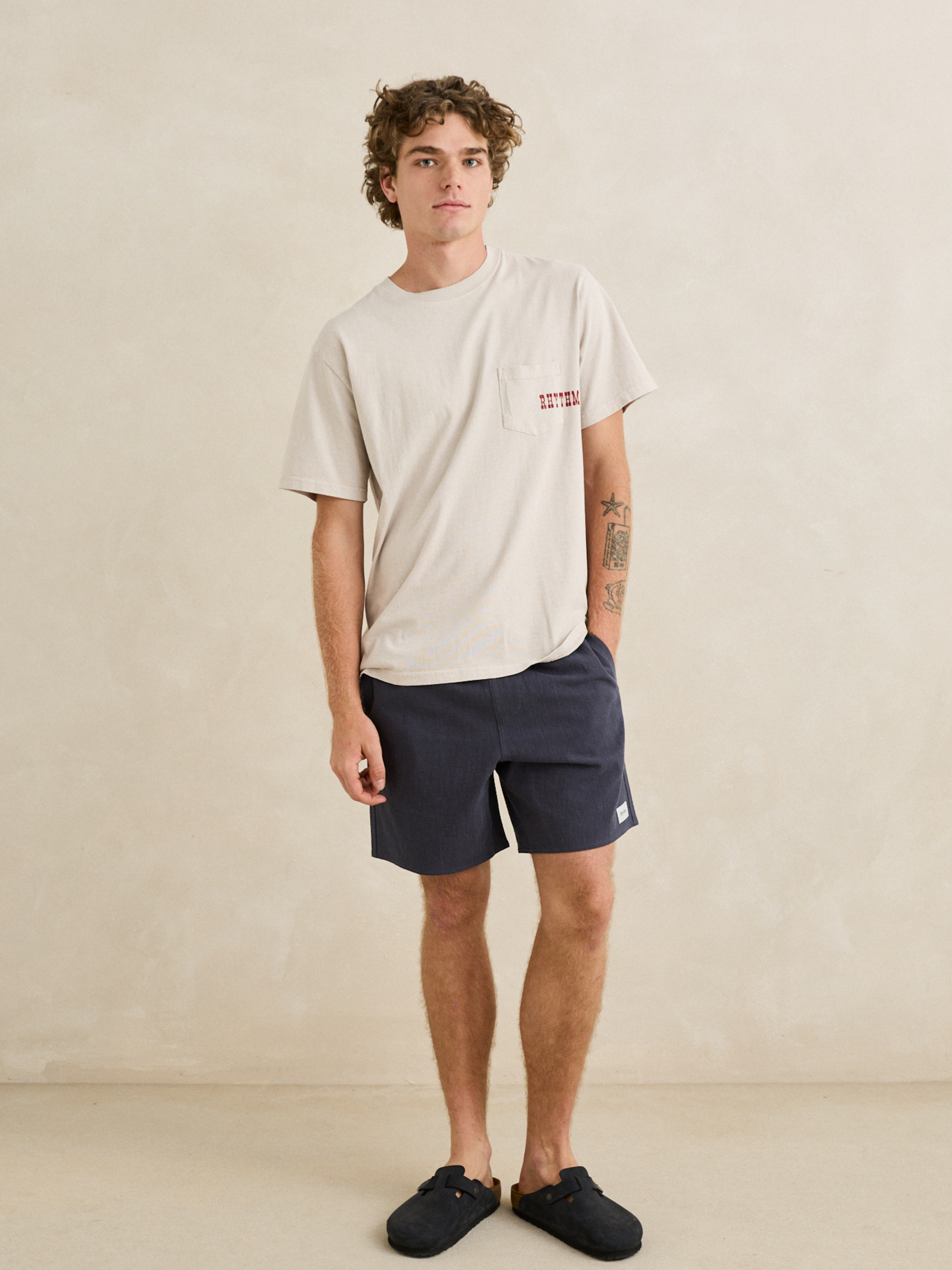 Rhythm Durango Vintage Pocket Short Sleeve T-Shirt Men’s Tops for Men Summer Outfits Cool Unique Pocket Tees White Athens GA Georgia Kempt Menswear Store Near Me