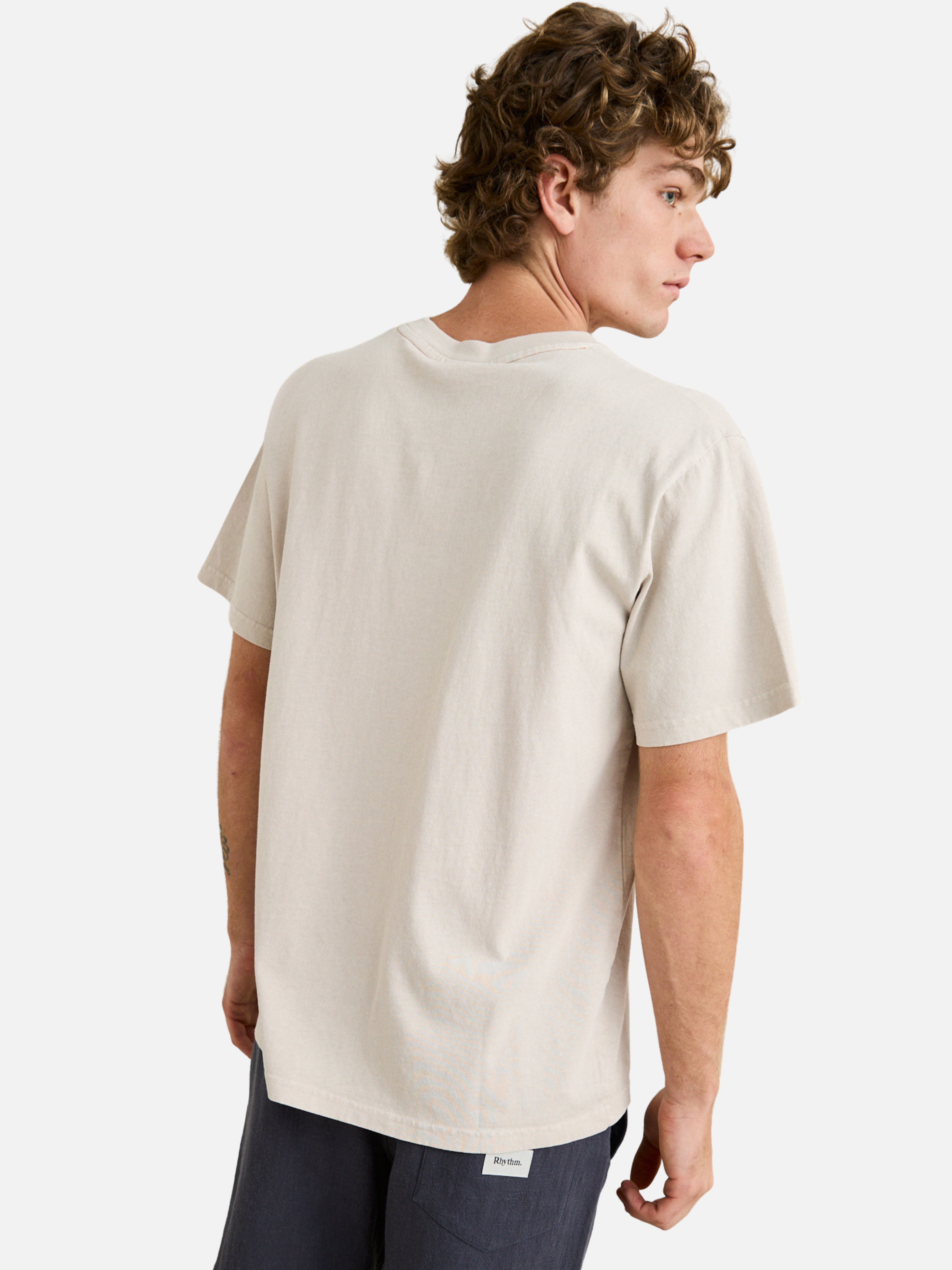 Rhythm Durango Vintage Pocket Short Sleeve T-Shirt Men’s Tops for Men Summer Outfits Cool Unique Pocket Tees White Athens GA Georgia Kempt Menswear Store Near Me