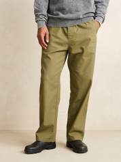 Rhythm Essential Herringbone Jam Pant Olive Drawstring relaxed pant Athens GA Kempt Mens Store