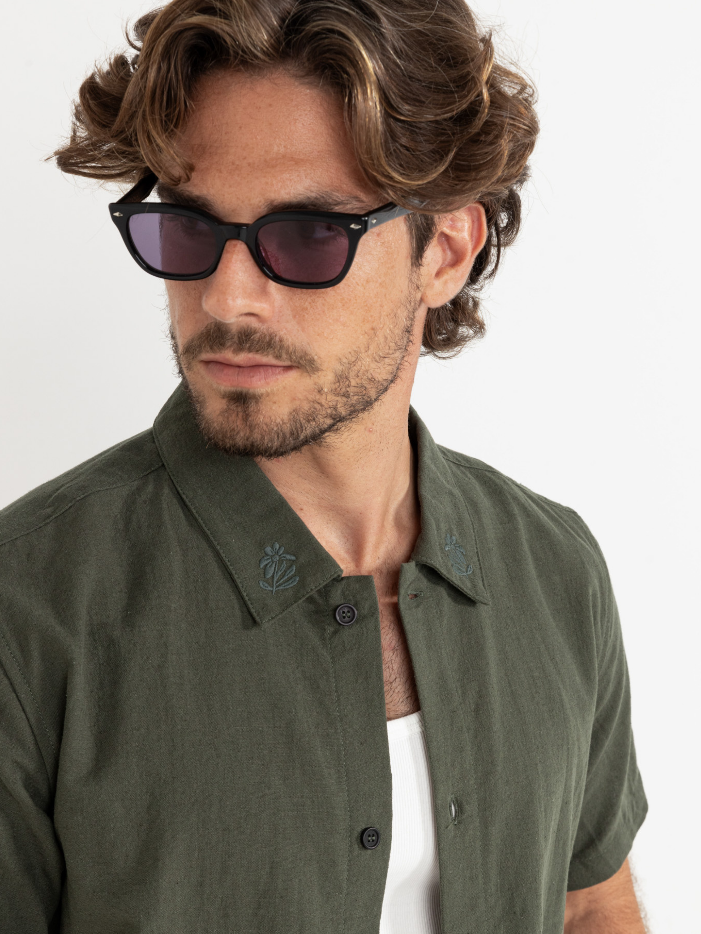 Rhythm Grange Crop Shirt