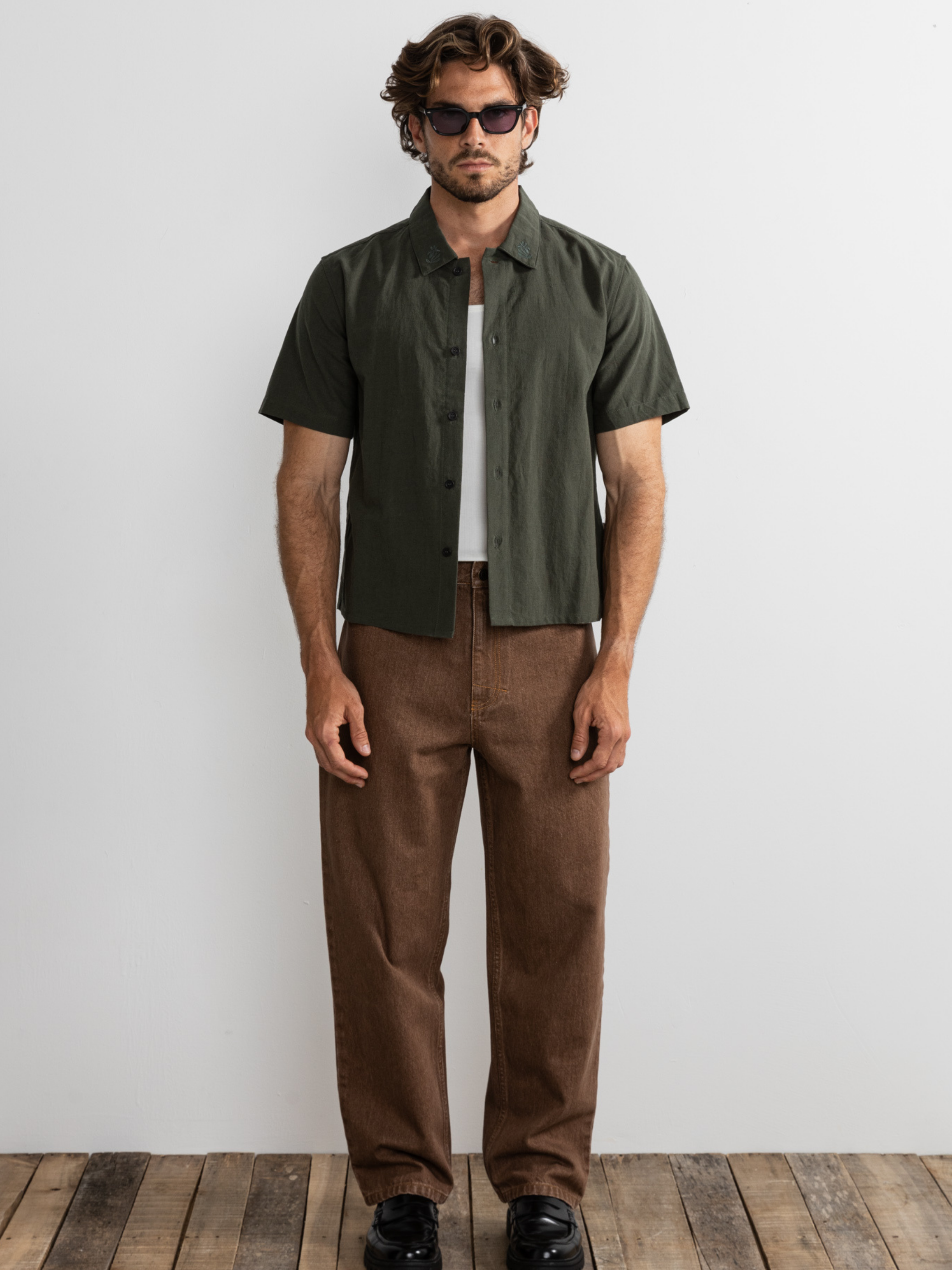 Rhythm Grange Crop Shirt