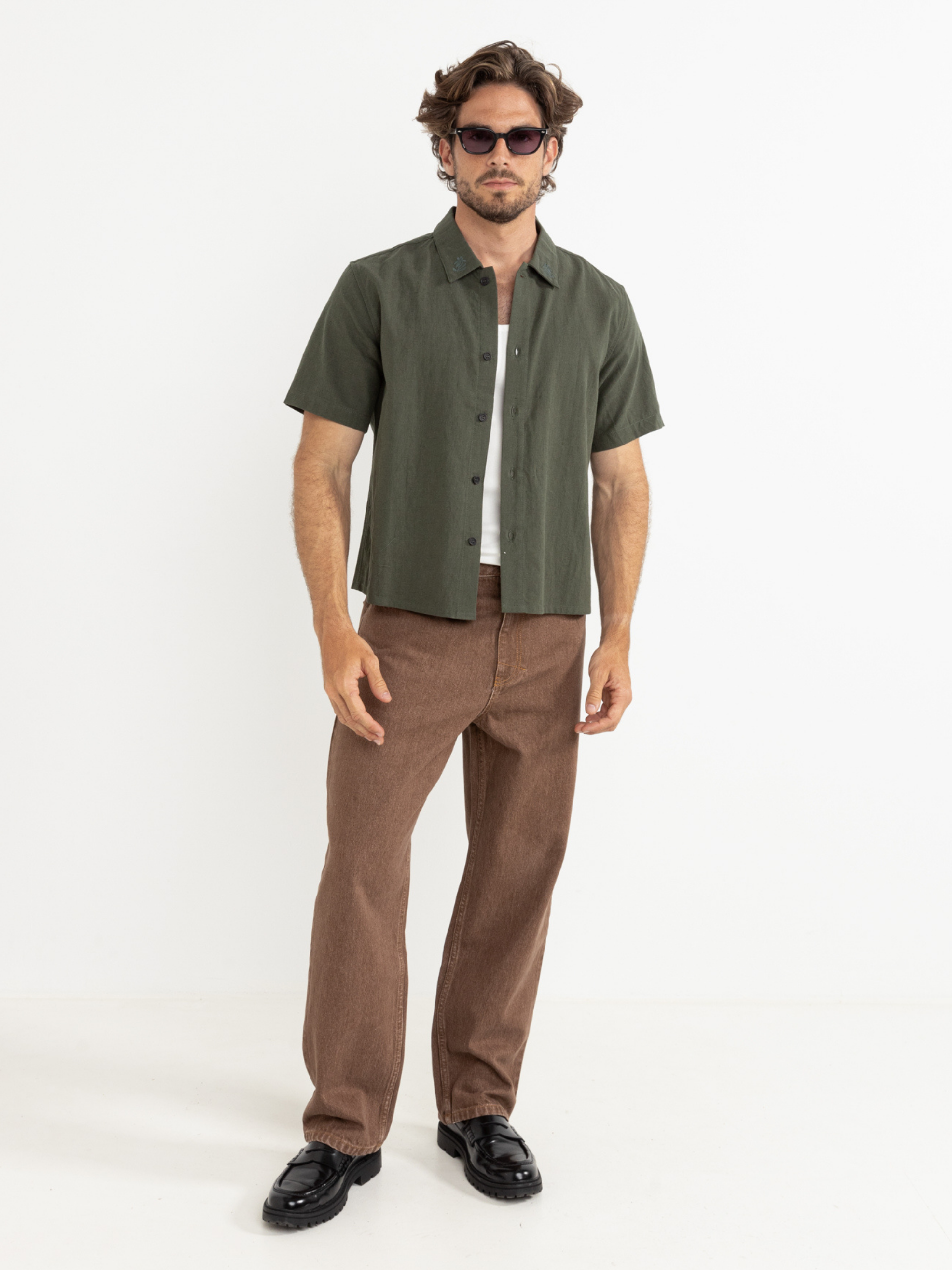 Rhythm Grange Crop Shirt
