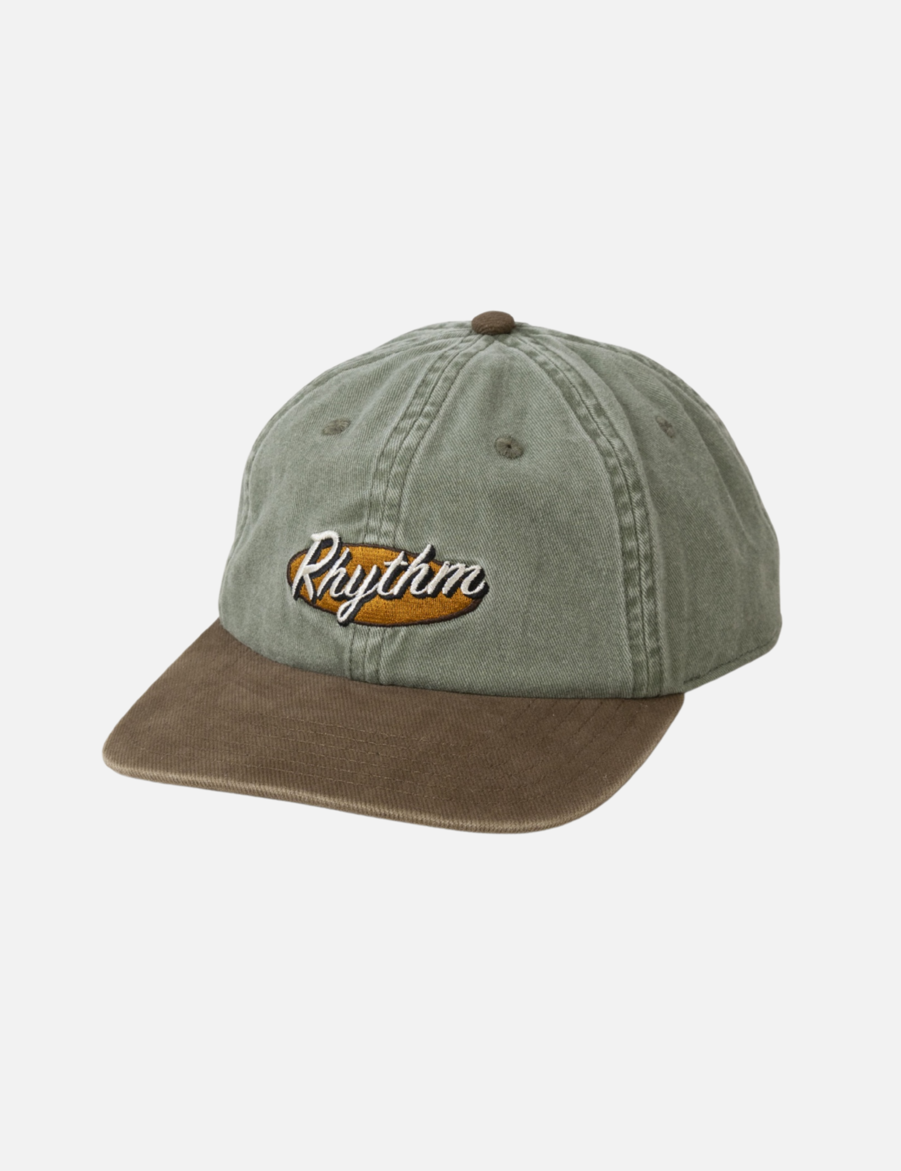 Rhythm Hallmark Cap Olive Green Brown Bill Vintage Style Hats for Men Men’s Hat Accessories for Guys Athens GA Georgia Kempt Menswear Store Near Me