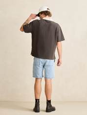 Rhythm KOA SS Rugby Polo Charcoal Grey White Collar Short Sleeve Polo Collared Shirt for Guys Summer Rugby Outfit Athens GA Georgia Kempt menswear Store NEar Me