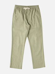 Rhythm Linen Jam Pant Olive Green Elastic Waistband Drawstring Relaxed Men’s Summer Pants Bottoms for Guys Vacation Outfits Athens GA Georgia Kempt Menswear Store Near Me