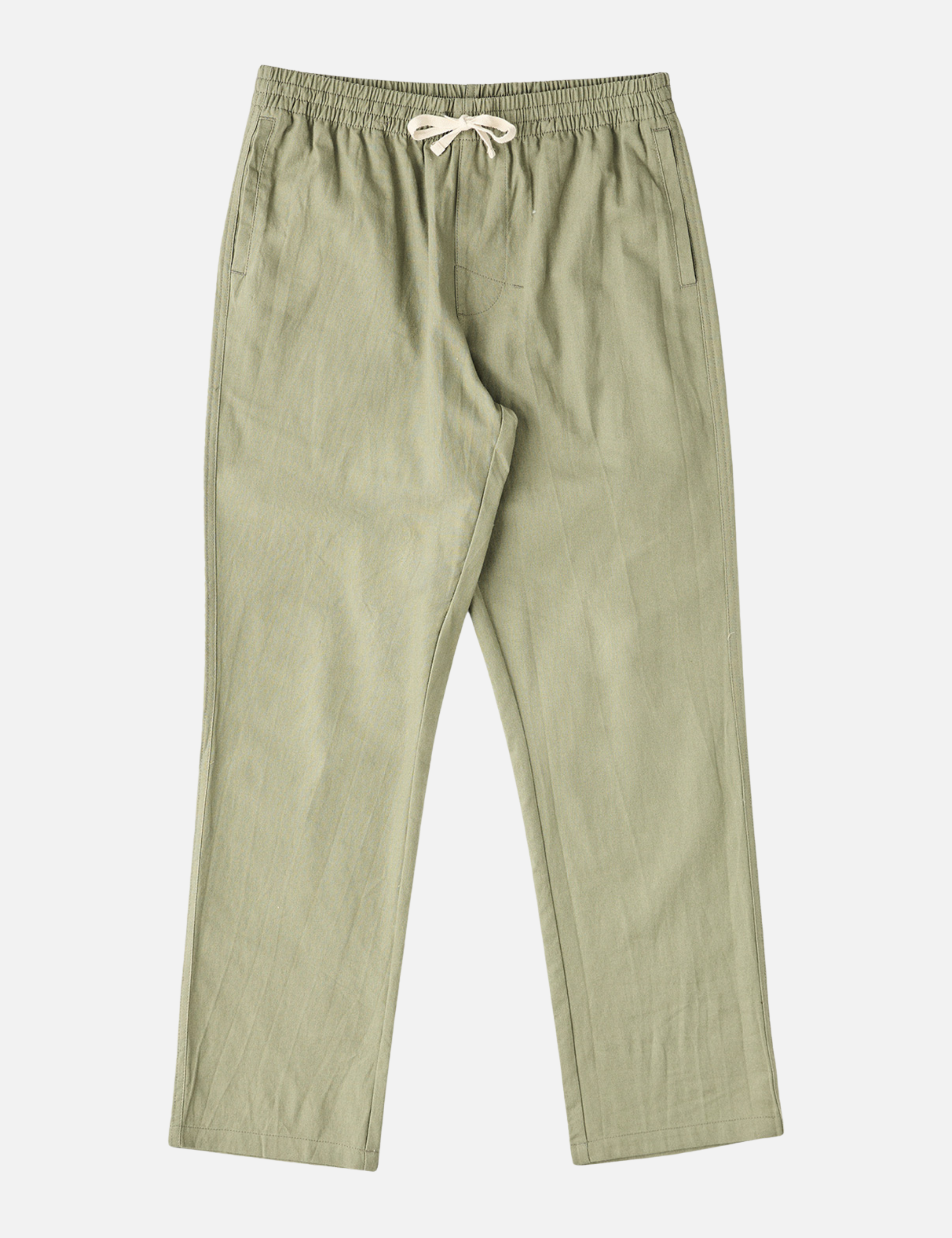 Rhythm Linen Jam Pant Olive Green Elastic Waistband Drawstring Relaxed Men’s Summer Pants Bottoms for Guys Vacation Outfits Athens GA Georgia Kempt Menswear Store Near Me