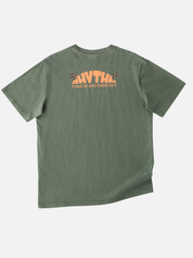 Rhythm Portico Vintage Short Sleeve SS T-Shirt Forest Green Graphic Tee Front and Back Screen Printing Tee Athens GA Georgia Kempt Menswear Store Near Me