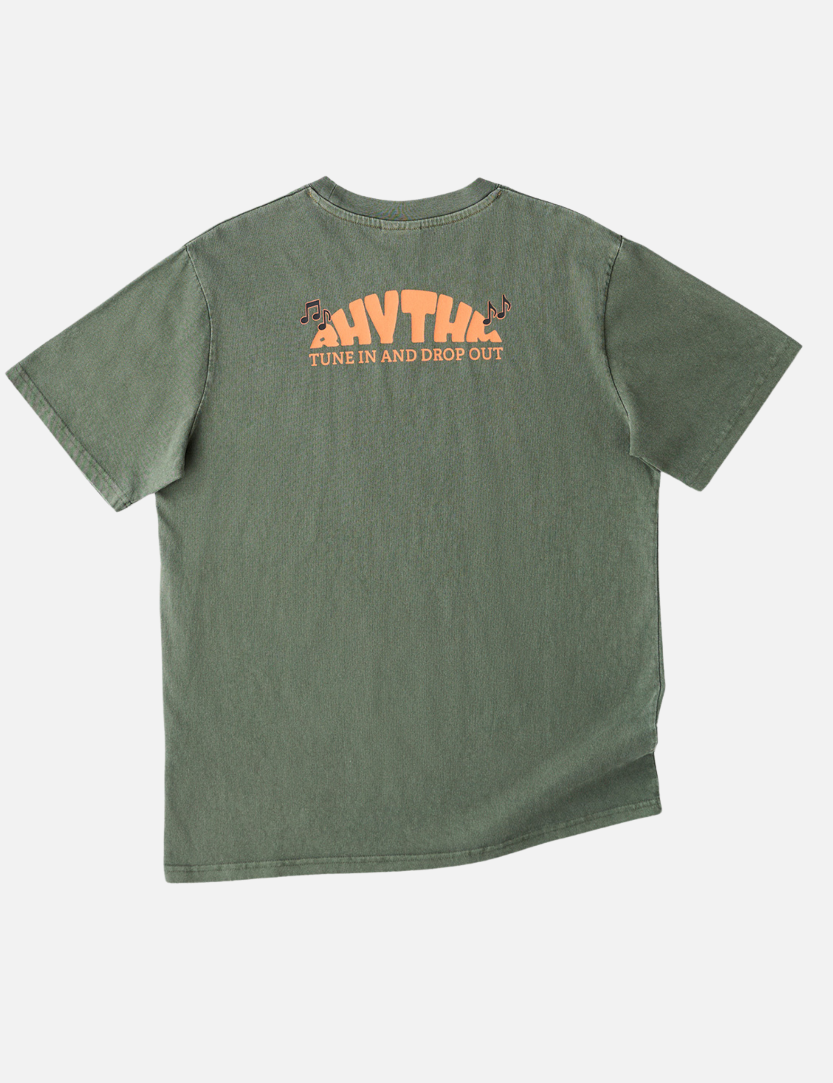 Rhythm Portico Vintage Short Sleeve SS T-Shirt Forest Green Graphic Tee Front and Back Screen Printing Tee Athens GA Georgia Kempt Menswear Store Near Me