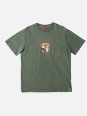 Rhythm Portico Vintage Short Sleeve SS T-Shirt Forest Green Graphic Tee Front and Back Screen Printing Tee Athens GA Georgia Kempt Menswear Store Near Me