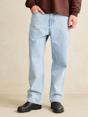 Rhythm Relaxed Heavywash Jean Light Blue Straight Relaxed Loose Fit Leg Men’s Denim Jeans Pants for Men Light Wash Denims Athens GA Georgia Kempt Menswear Store Near Me
