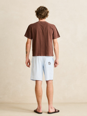 Rhythm Sounds Contrast Band T-Shirt - Chocolate