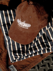 Rhythm Sounds Cord Cap Chocolate Brown Men’s Accessories Embroidered Patch Corduroy Hat Athens GA Georgia Kempt Menswear Store Near Me