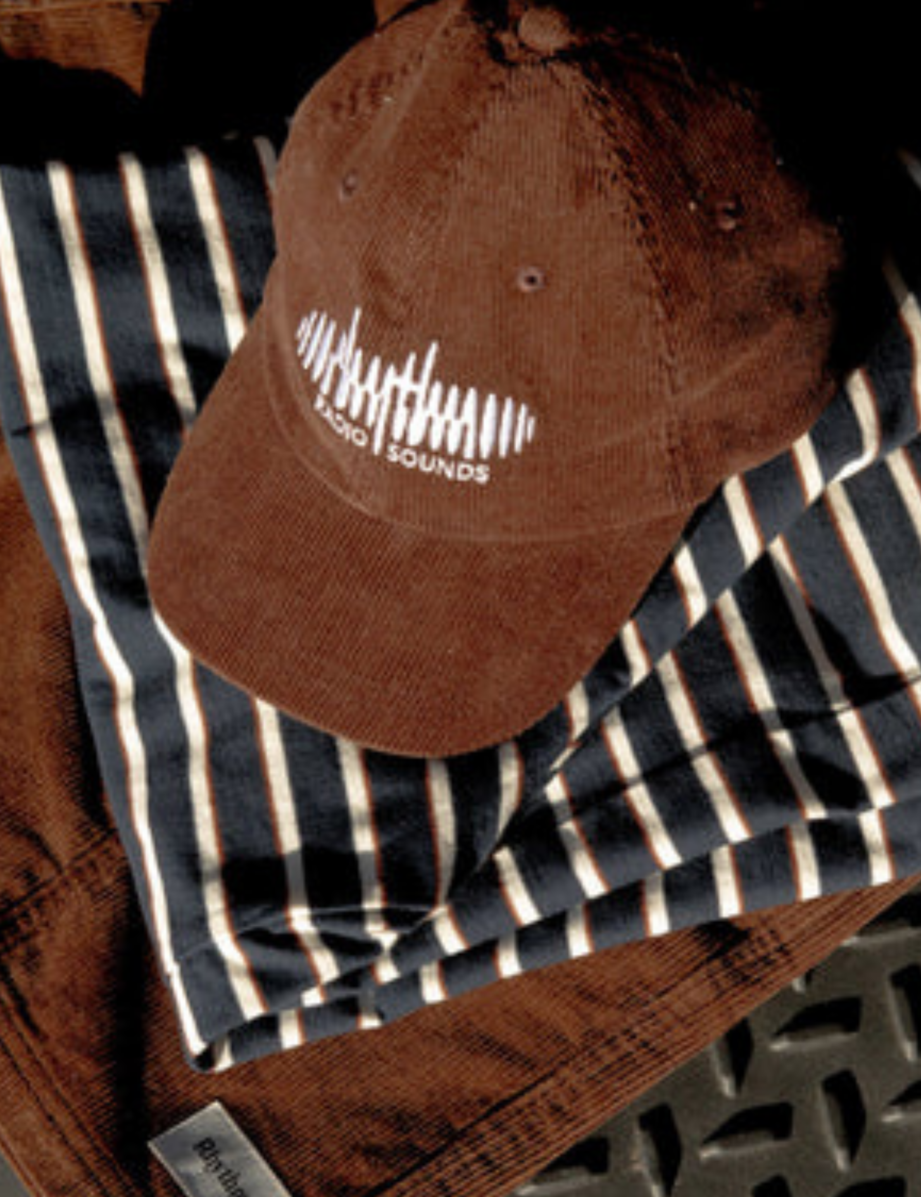 Rhythm Sounds Cord Cap Chocolate Brown Men’s Accessories Embroidered Patch Corduroy Hat Athens GA Georgia Kempt Menswear Store Near Me