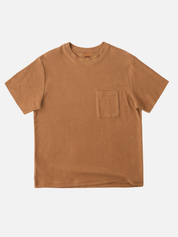 Rhythm Terry SS Short Sleeve T-Shirt Tee Shirt Tobacco Orange Rust  Terrycloth Front Pocket Men’s Summer Tops for Guys Athens GA Georgia Kempt Menswear Store Near Me