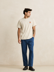 Rhythm Textured Wale Jam Pant Washed Indigo Blue Elastic Waist Drawstring Men’s Bottoms Summer Pants for Guys Athens GA Georgia Kempt Menswear Store Near Me