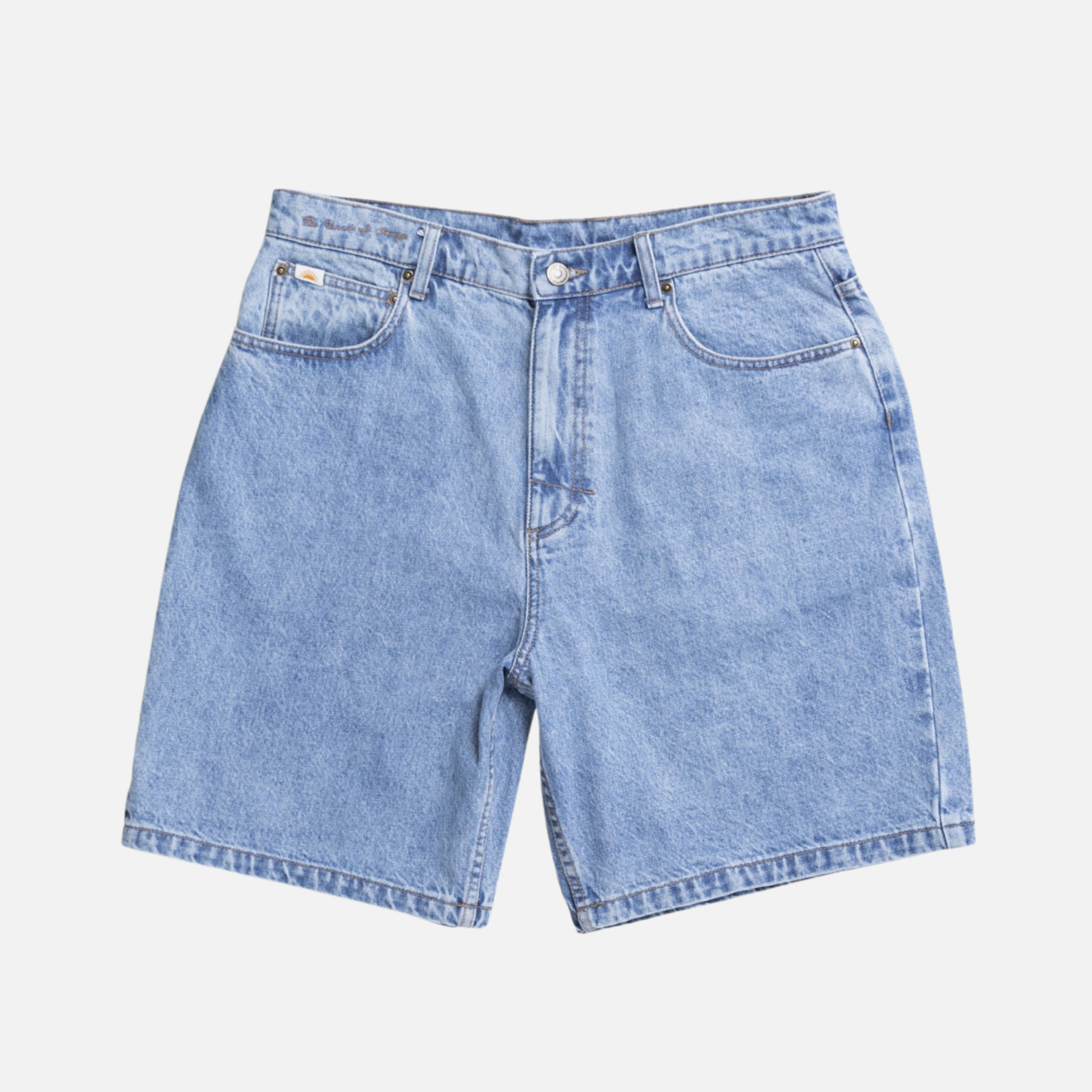 Rhythm Toby Denim Short Worn Indigo Blue Jeans Jorts Men’s Bottoms for Men Summer Shorts Athens GA Georgia Kempt Menswear Store Near Me