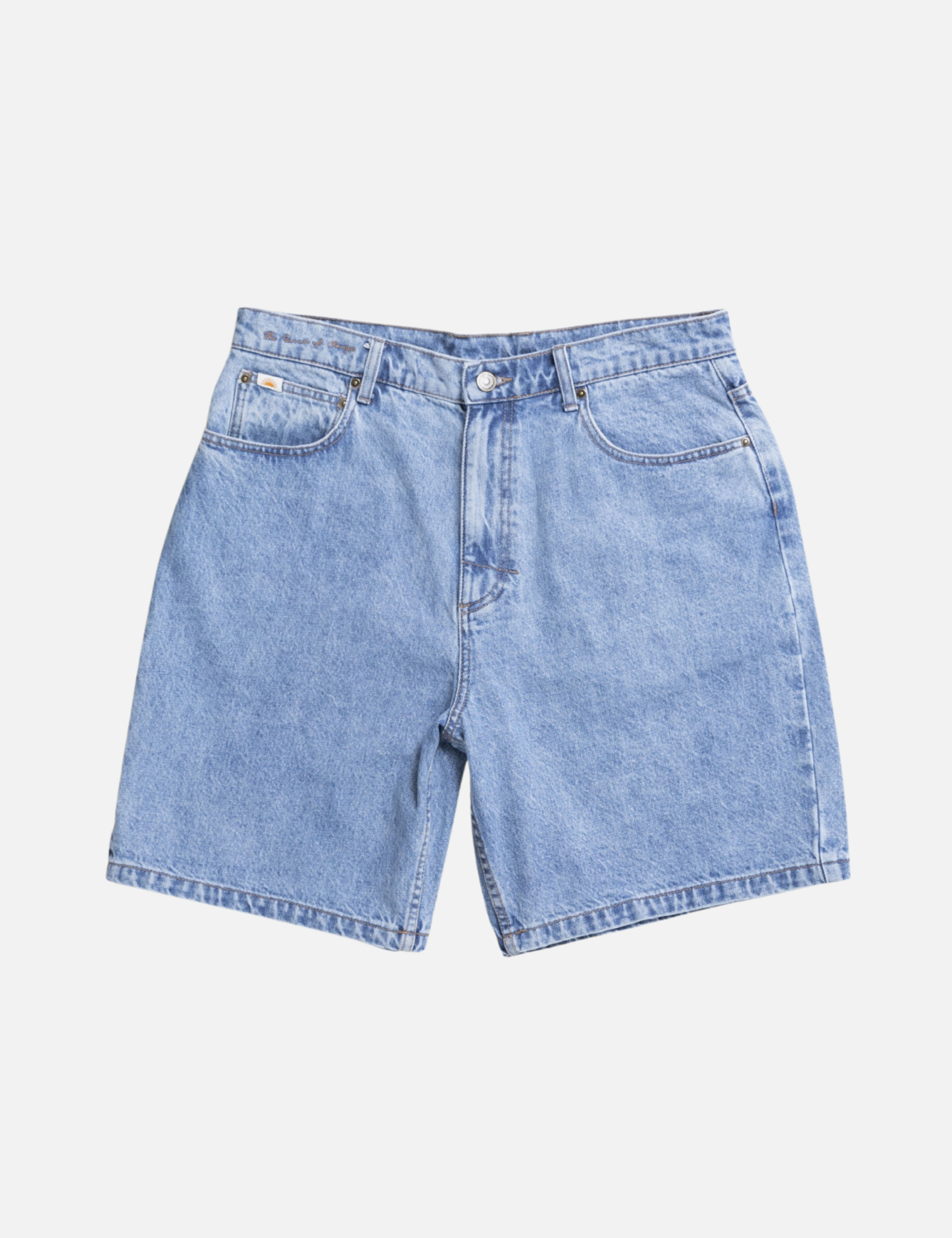 Rhythm Toby Denim Short Worn Indigo Blue Jeans Jorts Men’s Bottoms for Men Summer Shorts Athens GA Georgia Kempt Menswear Store Near Me