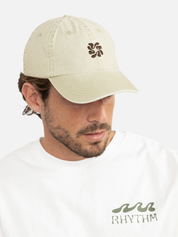 Rhythm Traction Cap Natural Cream White Brown Embroidery Canvas Cotton Unstructured Men’s Cap for Men Athens GA Georgia Kempt Menswear Store Near Me