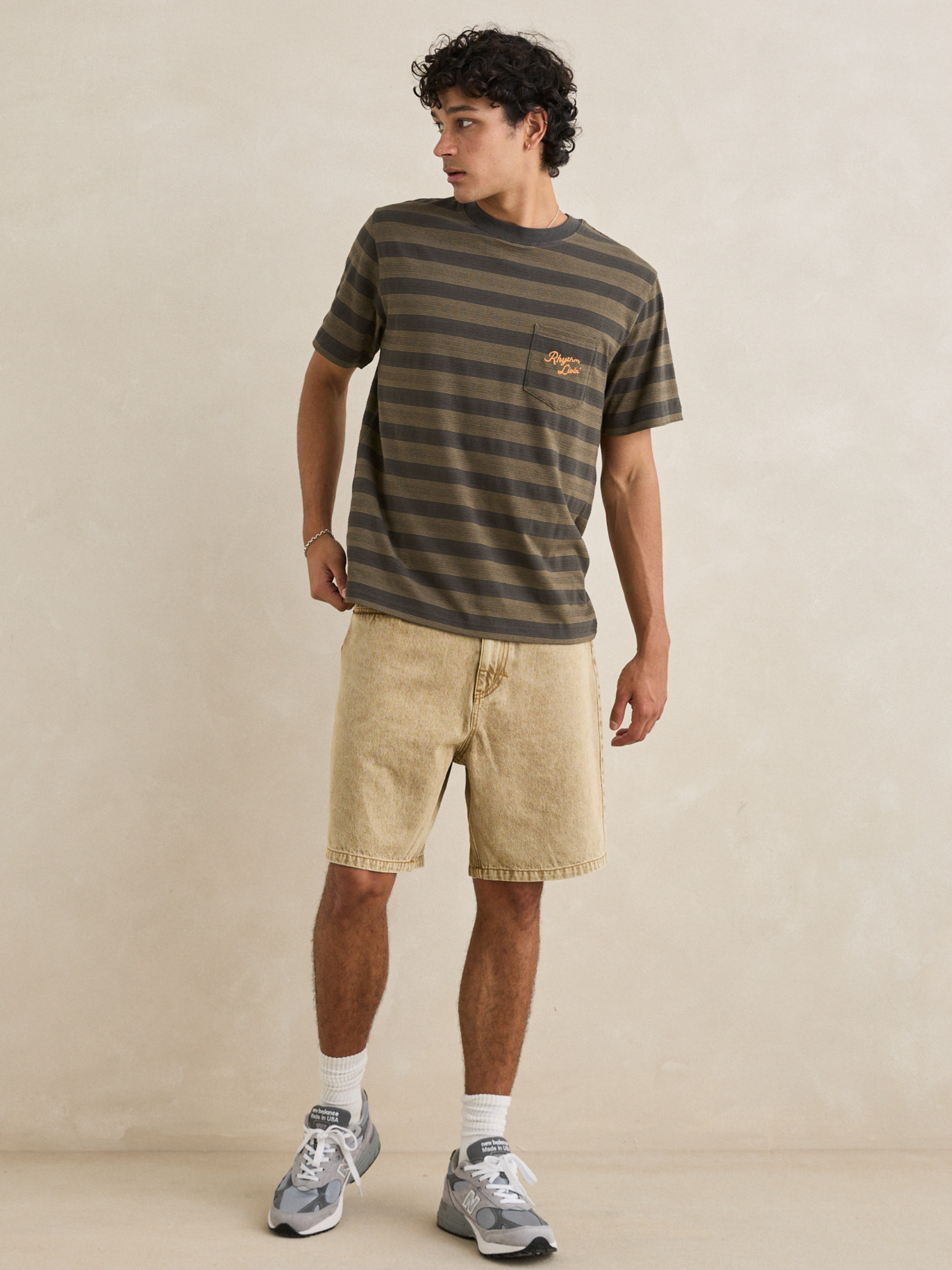 Rhythm Vintage Jacquard Stripe T-Shirt