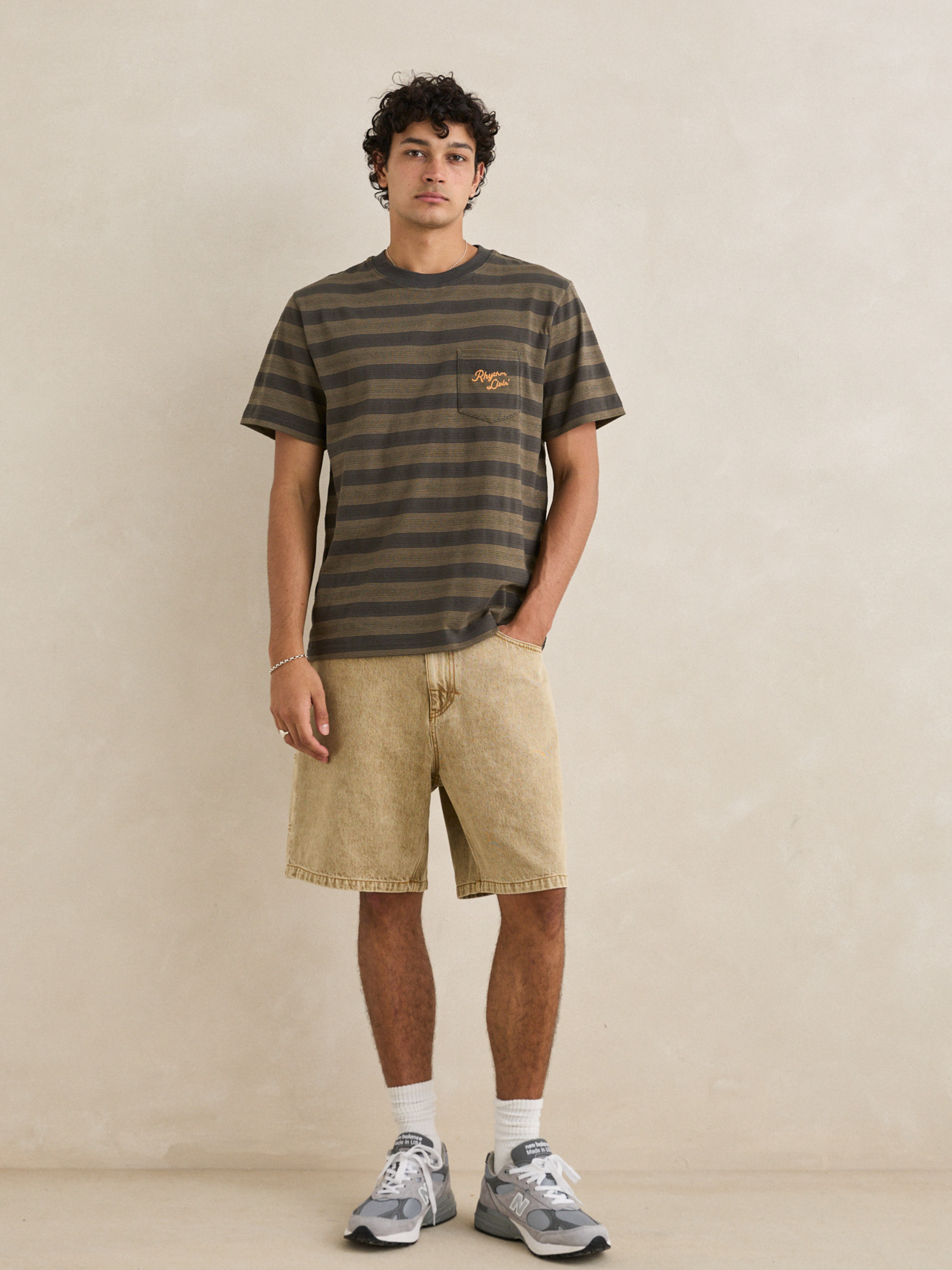 Rhythm Vintage Jacquard Stripe T-Shirt