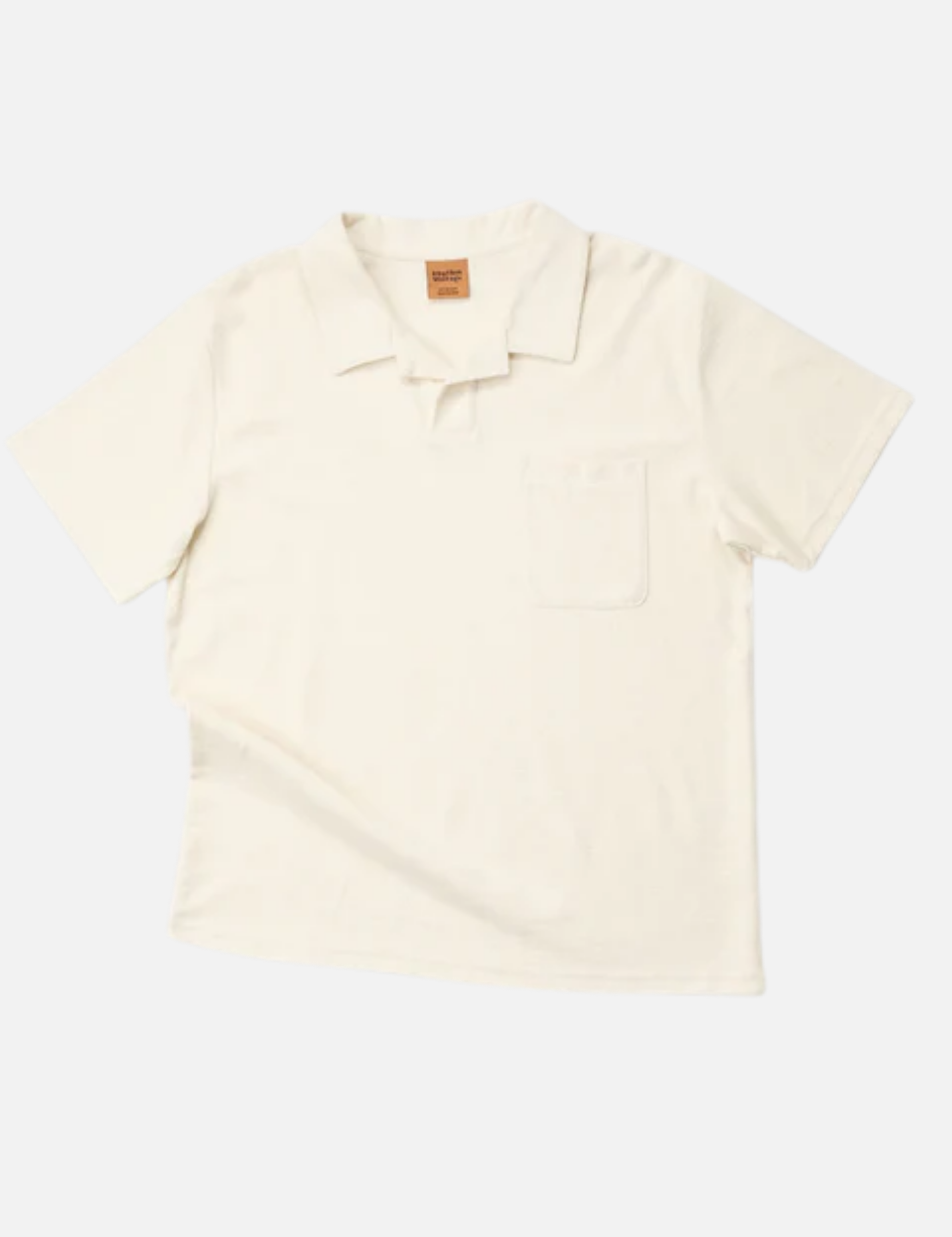 Rhythm Vintage Terry Polo Natural Cream White Terrycloth Shirt Men’s Summer Vacation Shirt Outfits for Guys Athens GA Georgia Kempt Menswear Store Near Me