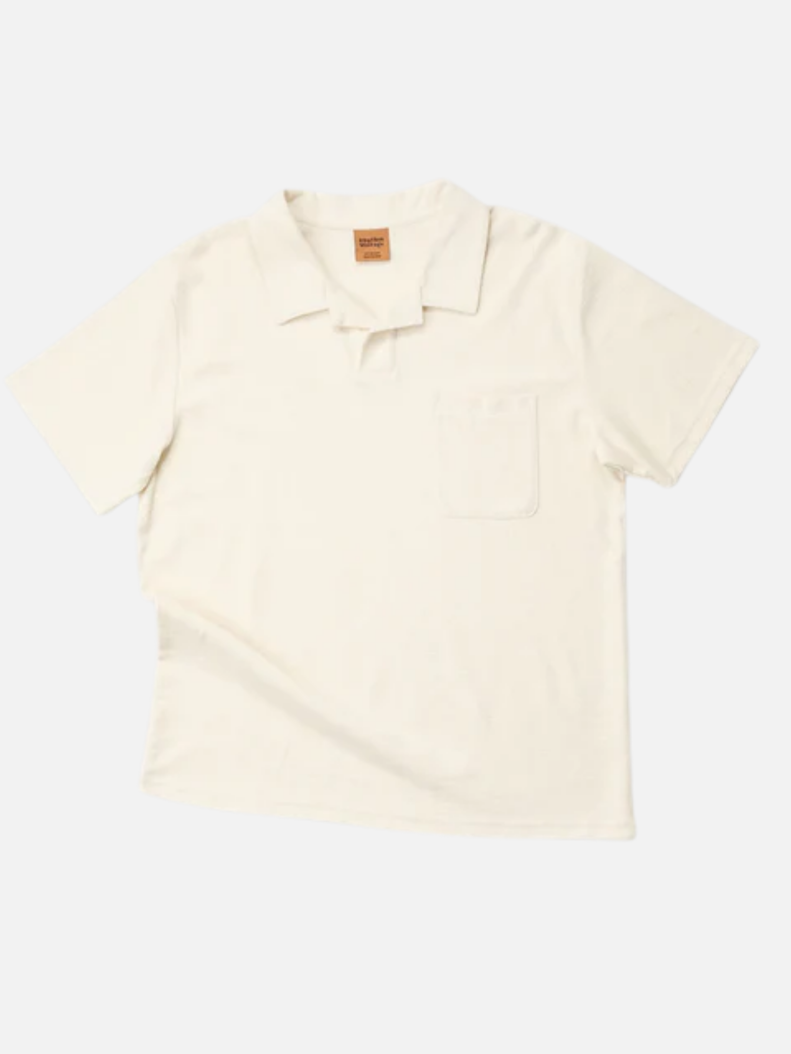 Rhythm Vintage Terry Polo Natural Cream White Terrycloth Shirt Men’s Summer Vacation Shirt Outfits for Guys Athens GA Georgia Kempt Menswear Store Near Me