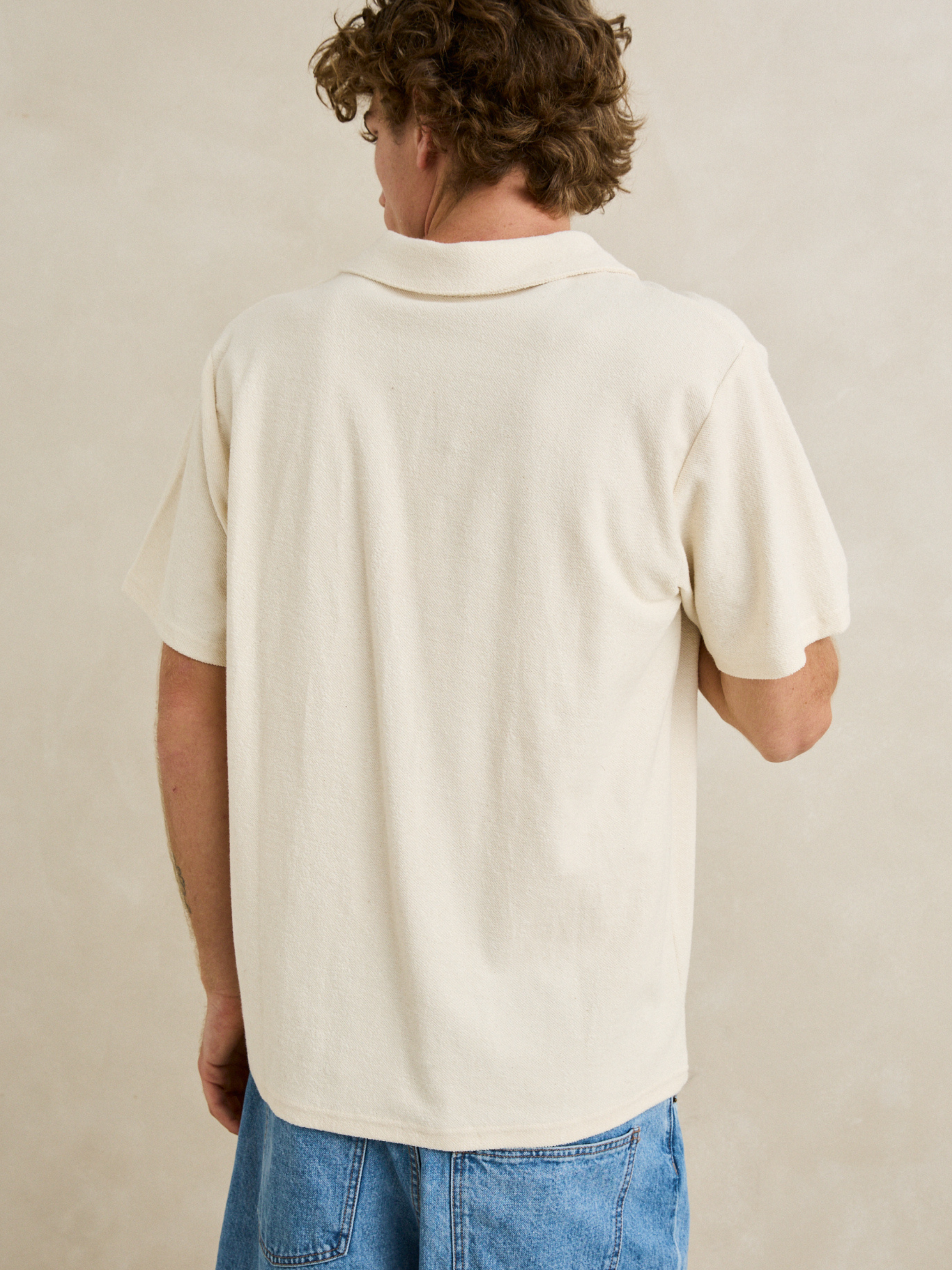 Rhythm Vintage Terry Polo - Natural