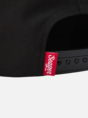 Seager ‘74 Snapback Black Red Racing Inspired Medium Profile Structure Hats For Men Hat for Him Athens GA Georgia Kempt Menswear Store Near Me