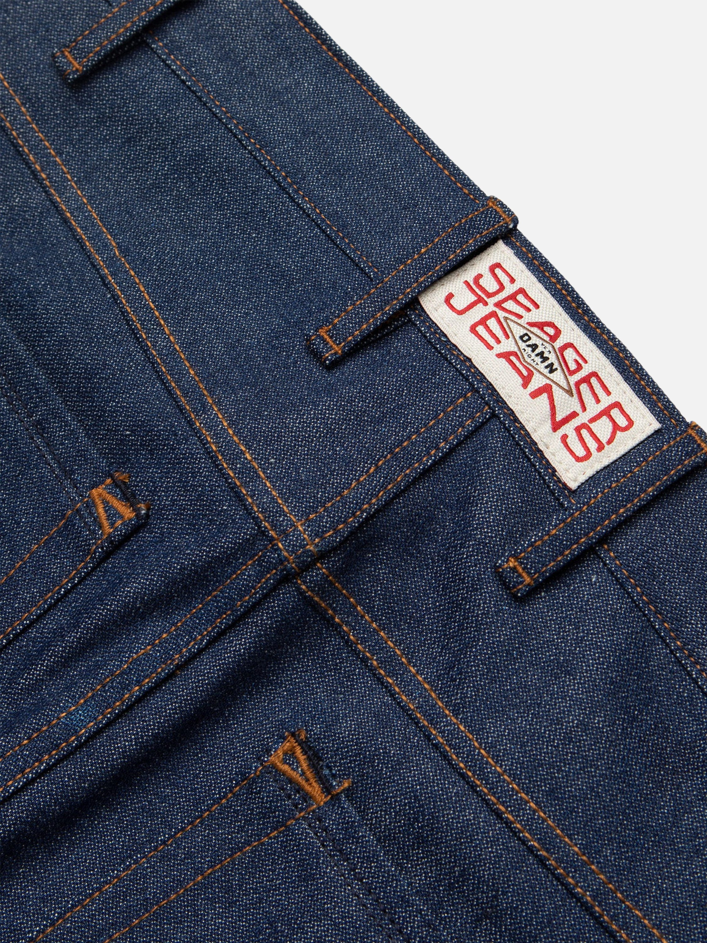 Seager Autry Jean Raw Indigo Blue Denim Men’s Bottom Bottoms Jeans Cotton Straight Relaxed Fit Athens GA Georgia Kempt Menswear Store Near Me