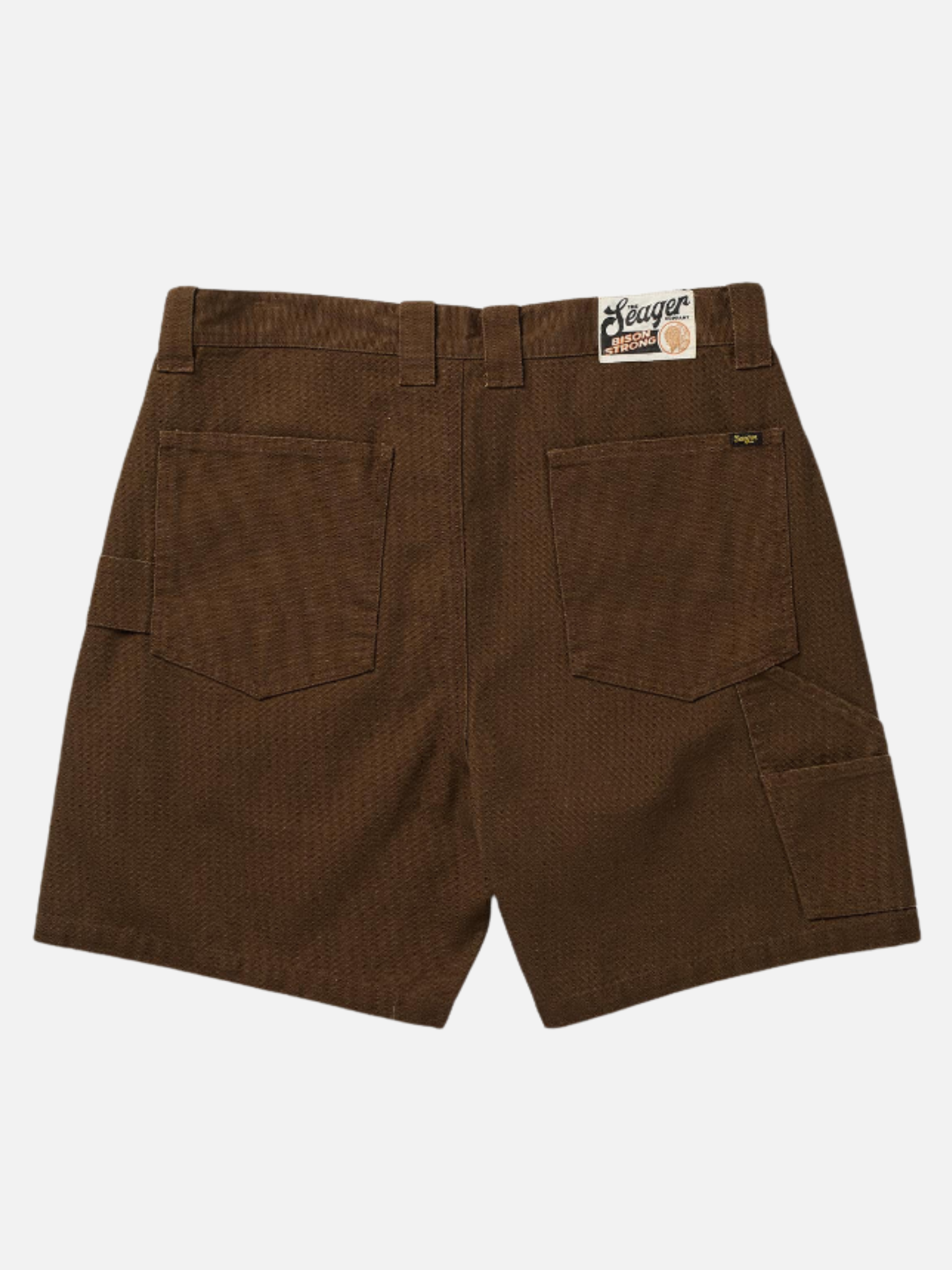 Seager Bison Canvas Cotton Shorts Tobacco Brown Chocolate 6 7 inch inseam Utility Pockets Men’s Shorts for Men Summer Bottoms for Guys Seager Western Brand Athens GA Georgia Kempt Menswear Store Near Me