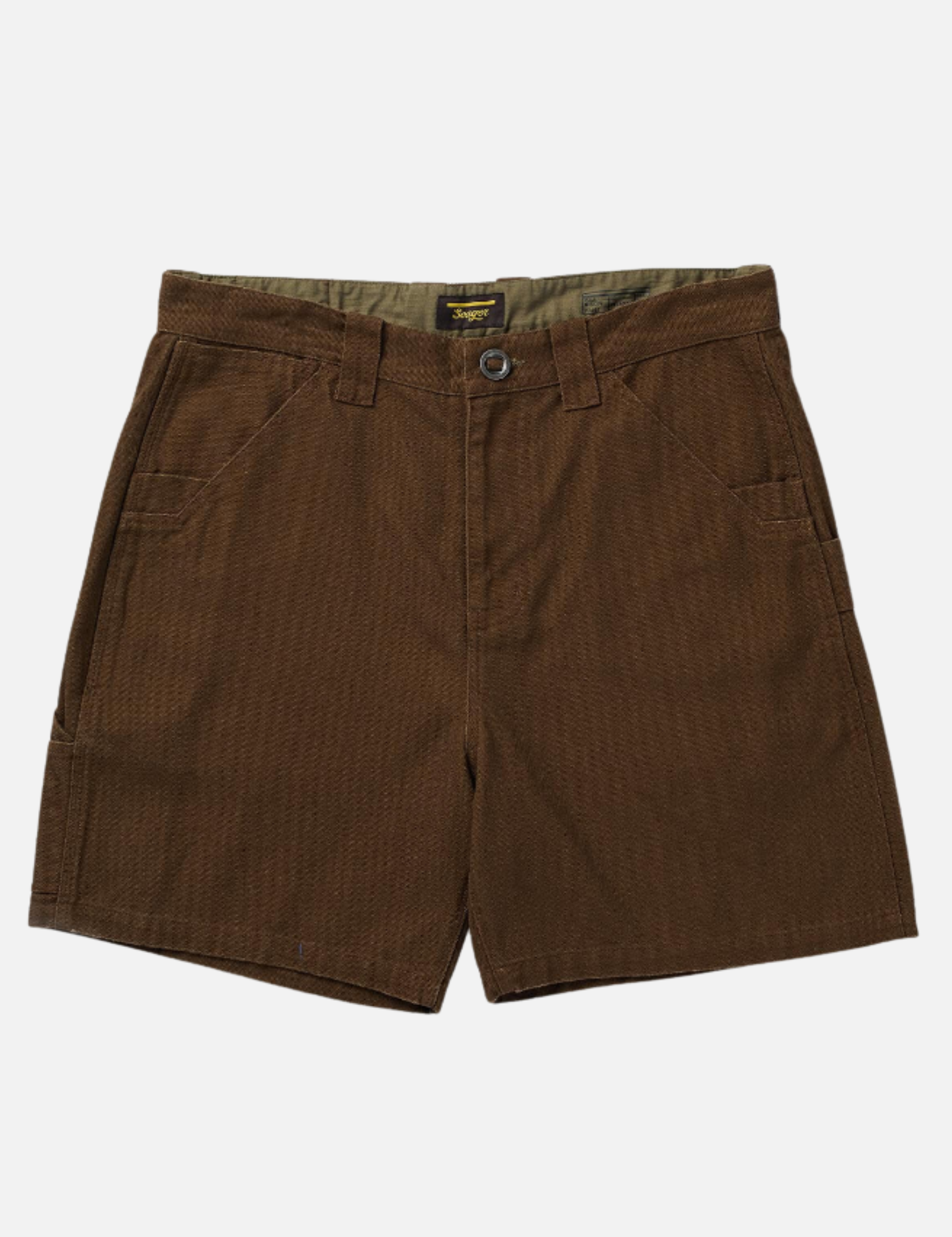 Seager Bison Canvas Cotton Shorts Tobacco Brown Chocolate 6 7 inch inseam Utility Pockets Men’s Shorts for Men Summer Bottoms for Guys Seager Western Brand Athens GA Georgia Kempt Menswear Store Near Me