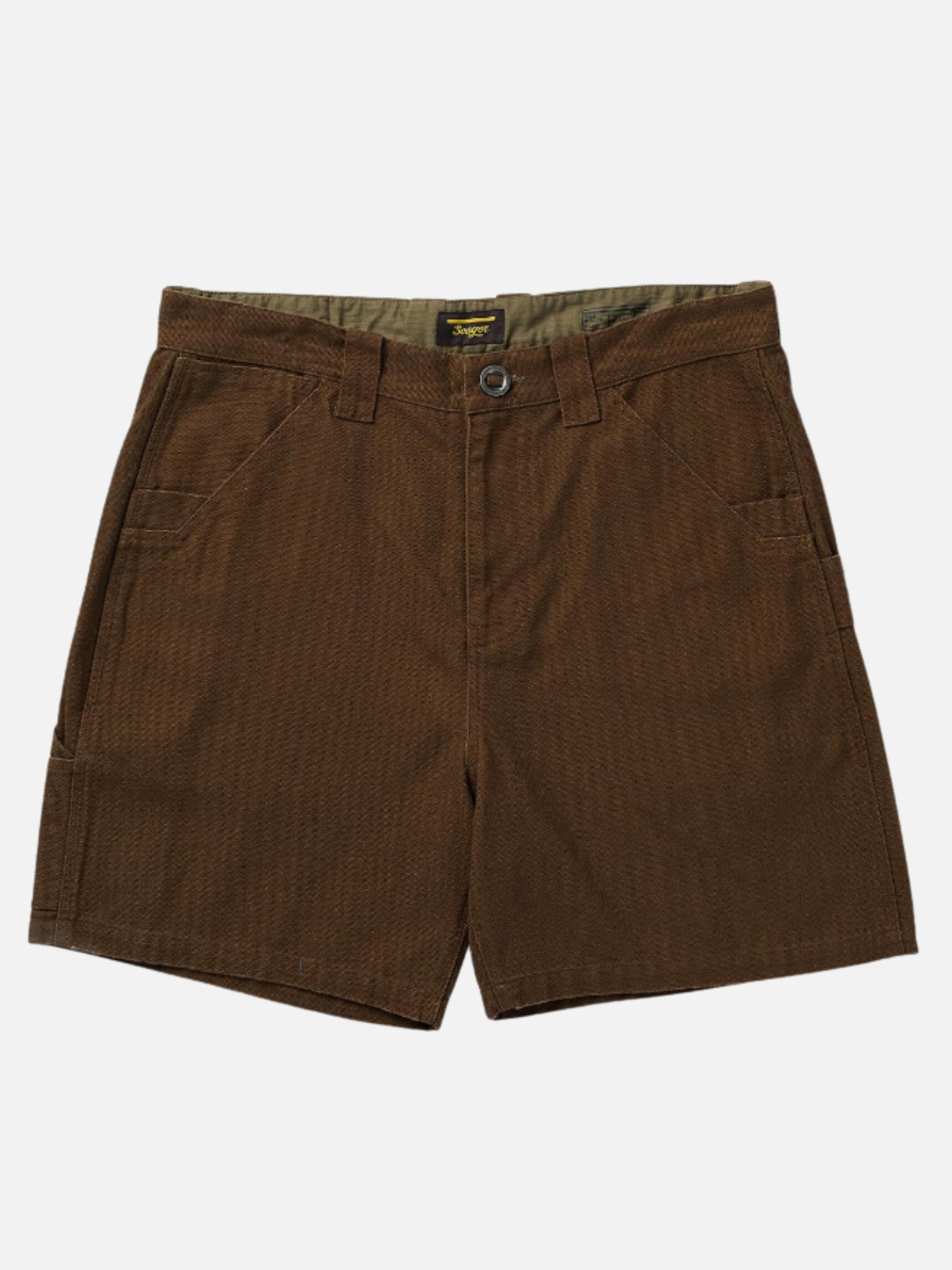 Seager Bison Canvas Cotton Shorts Tobacco Brown Chocolate 6 7 inch inseam Utility Pockets Men’s Shorts for Men Summer Bottoms for Guys Seager Western Brand Athens GA Georgia Kempt Menswear Store Near Me