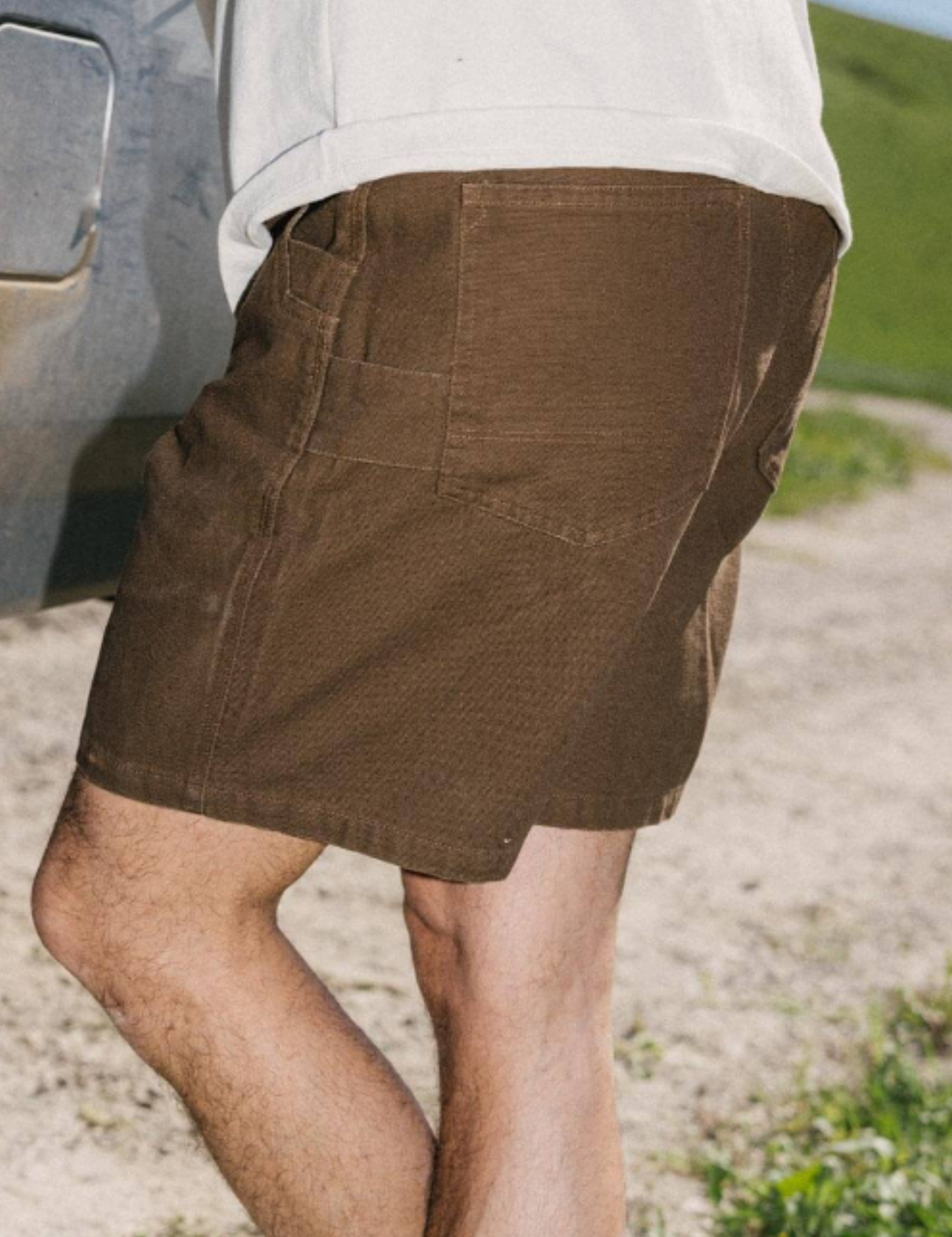 Seager Bison Canvas Cotton Shorts Tobacco Brown Chocolate 6 7 inch inseam Utility Pockets Men’s Shorts for Men Summer Bottoms for Guys Seager Western Brand Athens GA Georgia Kempt Menswear Store Near Me