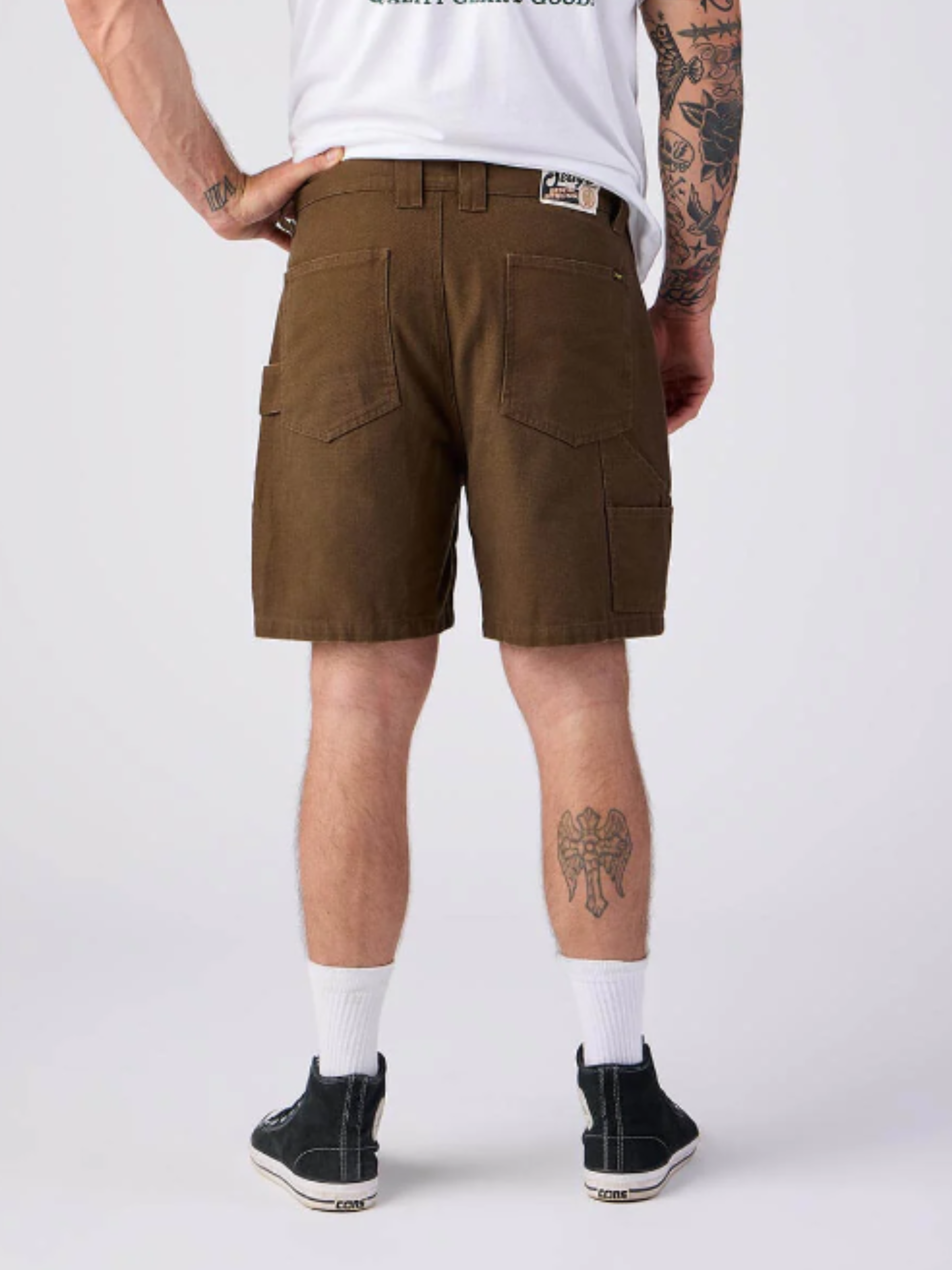 Seager Bison Canvas Cotton Shorts Tobacco Brown Chocolate 6 7 inch inseam Utility Pockets Men’s Shorts for Men Summer Bottoms for Guys Seager Western Brand Athens GA Georgia Kempt Menswear Store Near Me