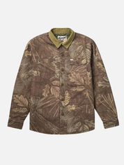 Seager Canvas Cotton Over Shirt Bison Workshirt in Seager Camo - flat front