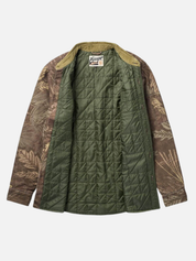 Seager Canvas Cotton Over Shirt Bison Workshirt in Seager Camo - flat interior 