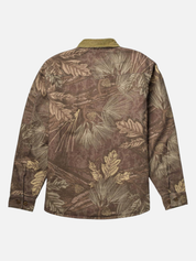 Seager Canvas Cotton Over Shirt Bison Workshirt in Seager Camo - flat back