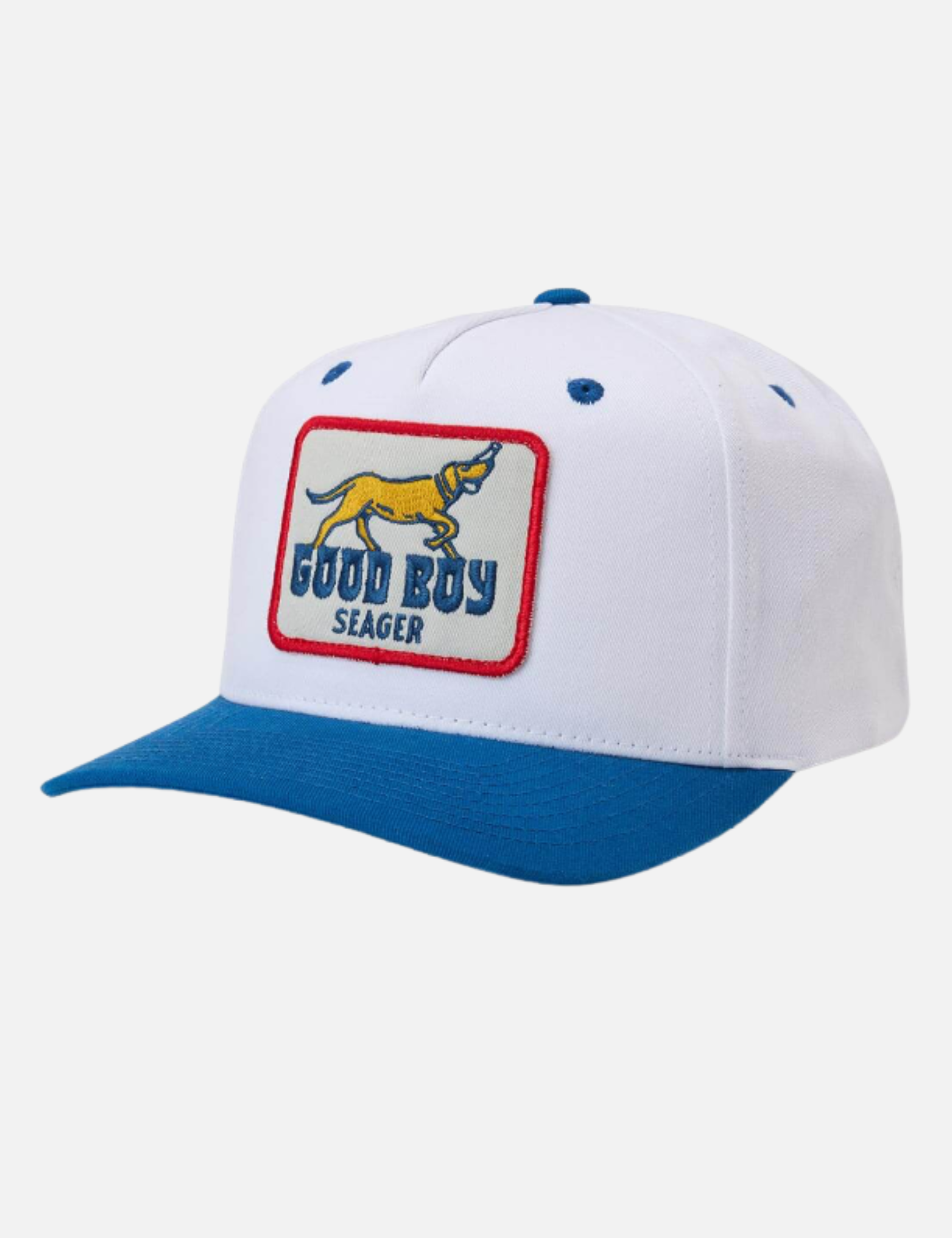 Seager Good Boy Snapback Hat Cream Blue Hats for Men Seager Western Brand Athens GA Georgia Kempt Menswear Store Near Me