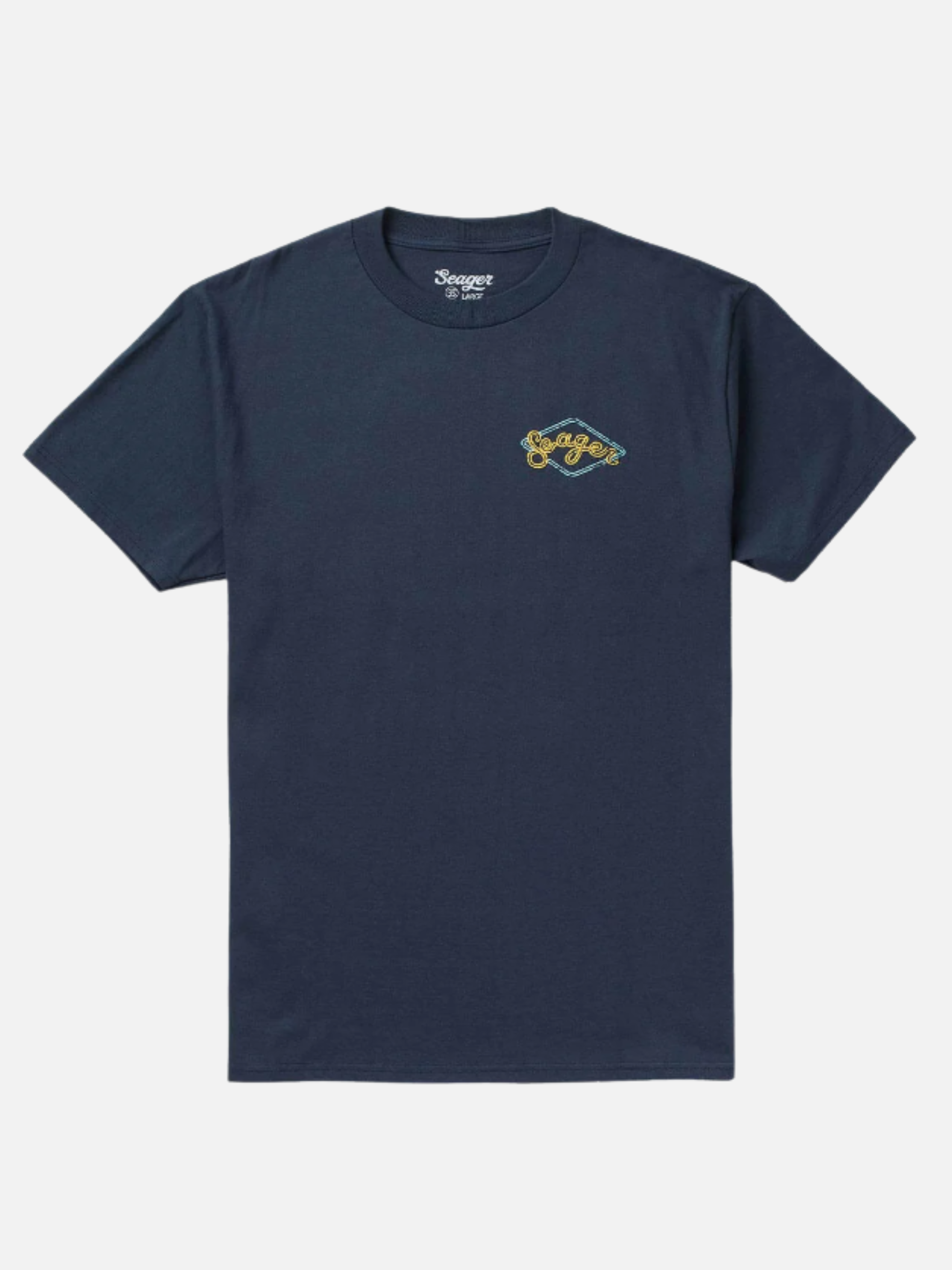 Seager Honky Tonk Tee Navy Blue Graphic T-Shirt for Men Back and Chest Graphics Men’s Tops for Men Seager Western Brand Athens GA Georgia Kempt Menswear Store Near Me