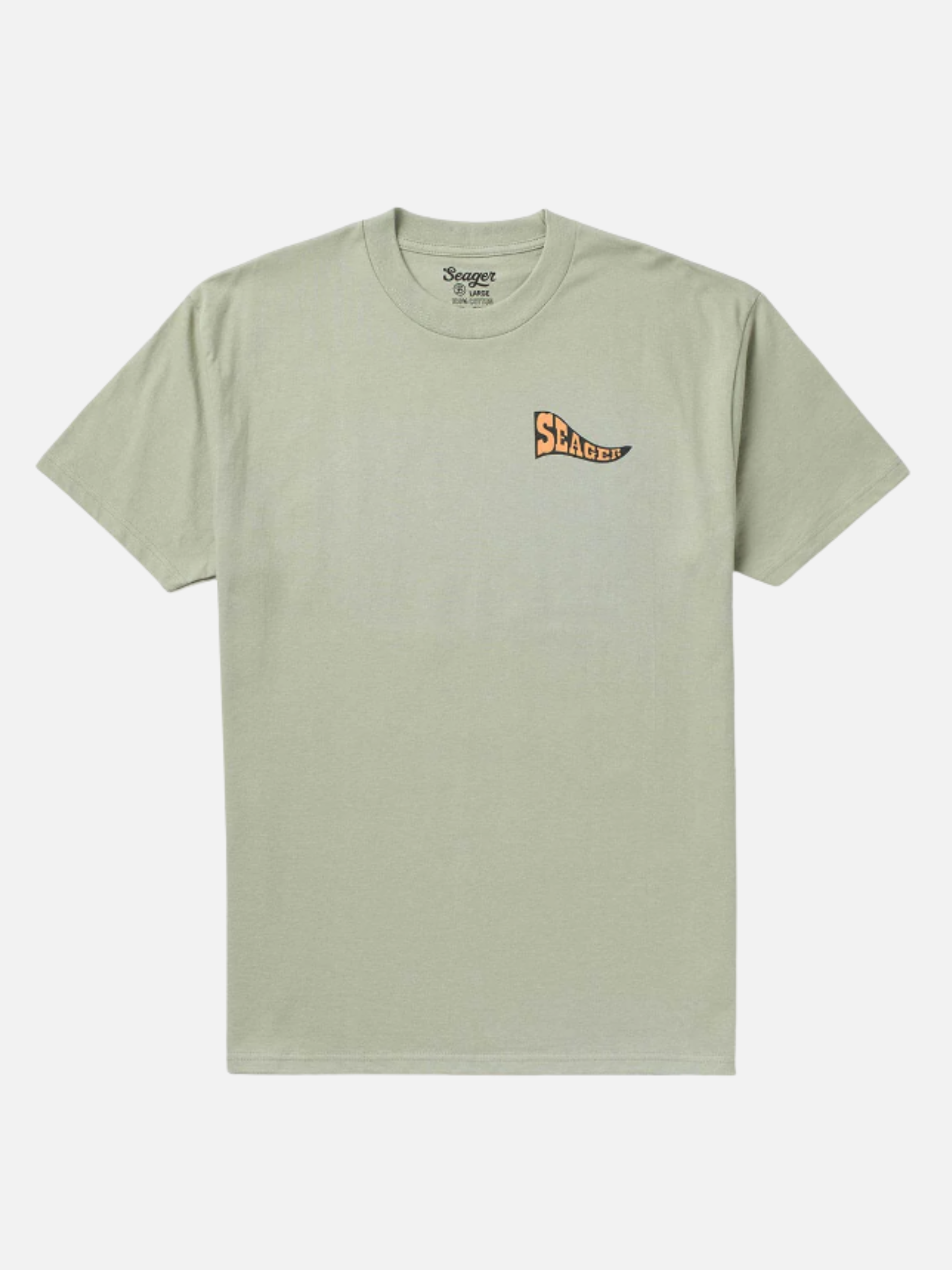 Seager Long Ride Tee Desert Green Graphic T-Shirt for Men Back and Chest Graphics Men’s Tops for Men Seager Western Brand Athens GA Georgia Kempt Menswear Store Near Me