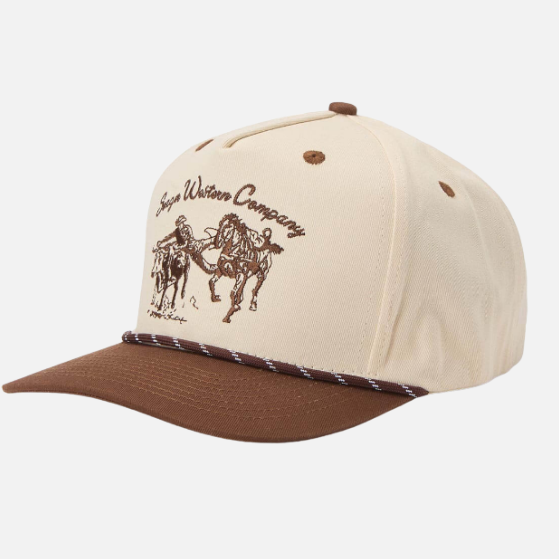 Seager Los Rios Canvas Snapback Cream Brown Men’s Seager Hats Accessories for Guys Gifts for Him Athens GA Georgia Kempt Menswear Store Near Me 