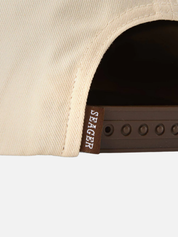 Seager Los Rios Canvas Snapback Cream Brown Men’s Seager Hats Accessories for Guys Gifts for Him Athens GA Georgia Kempt Menswear Store Near Me 
