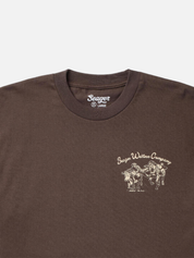 Seager Los Rios Tee Java Brown Graphic T-Shirt for Men Back and Chest Graphics Men’s Tops for Men Seager Western Brand Athens GA Georgia Kempt Menswear Store Near Me