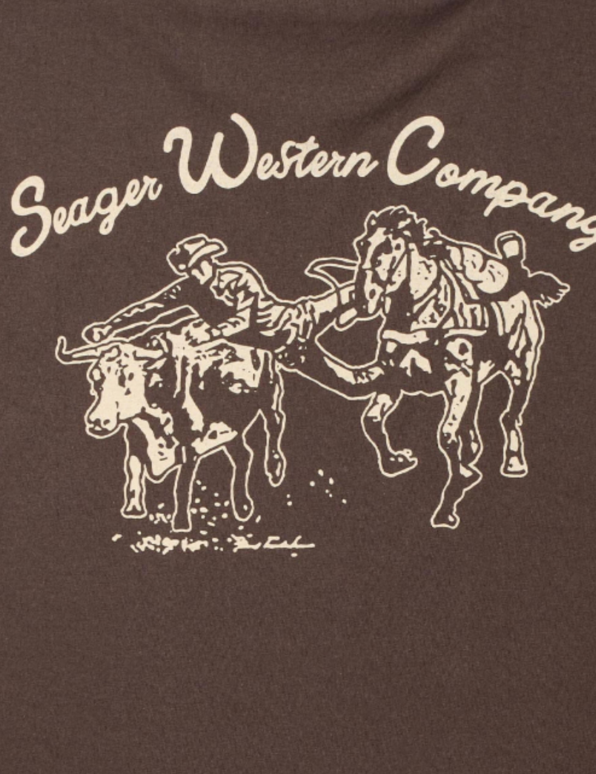 Seager Los Rios Tee Java Brown Graphic T-Shirt for Men Back and Chest Graphics Men’s Tops for Men Seager Western Brand Athens GA Georgia Kempt Menswear Store Near Me