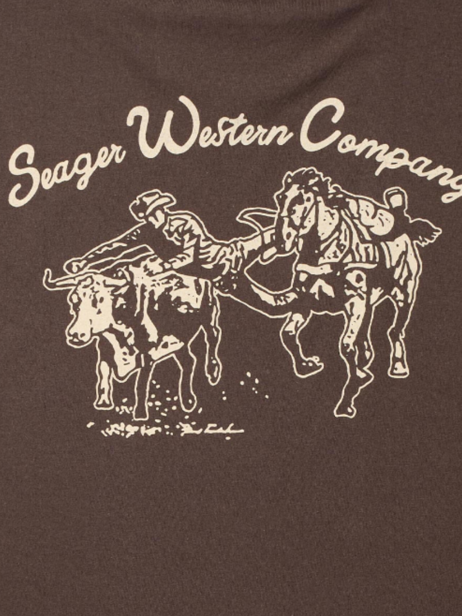 Seager Los Rios Tee Java Brown Graphic T-Shirt for Men Back and Chest Graphics Men’s Tops for Men Seager Western Brand Athens GA Georgia Kempt Menswear Store Near Me