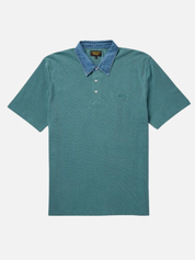 Seager Western Brand Mallet Polo Evergreen Denim Collar Casual Summer Polo for Men Men’s Tops for Guy Athens GA Georgia Kempt Menswear Store Near Me