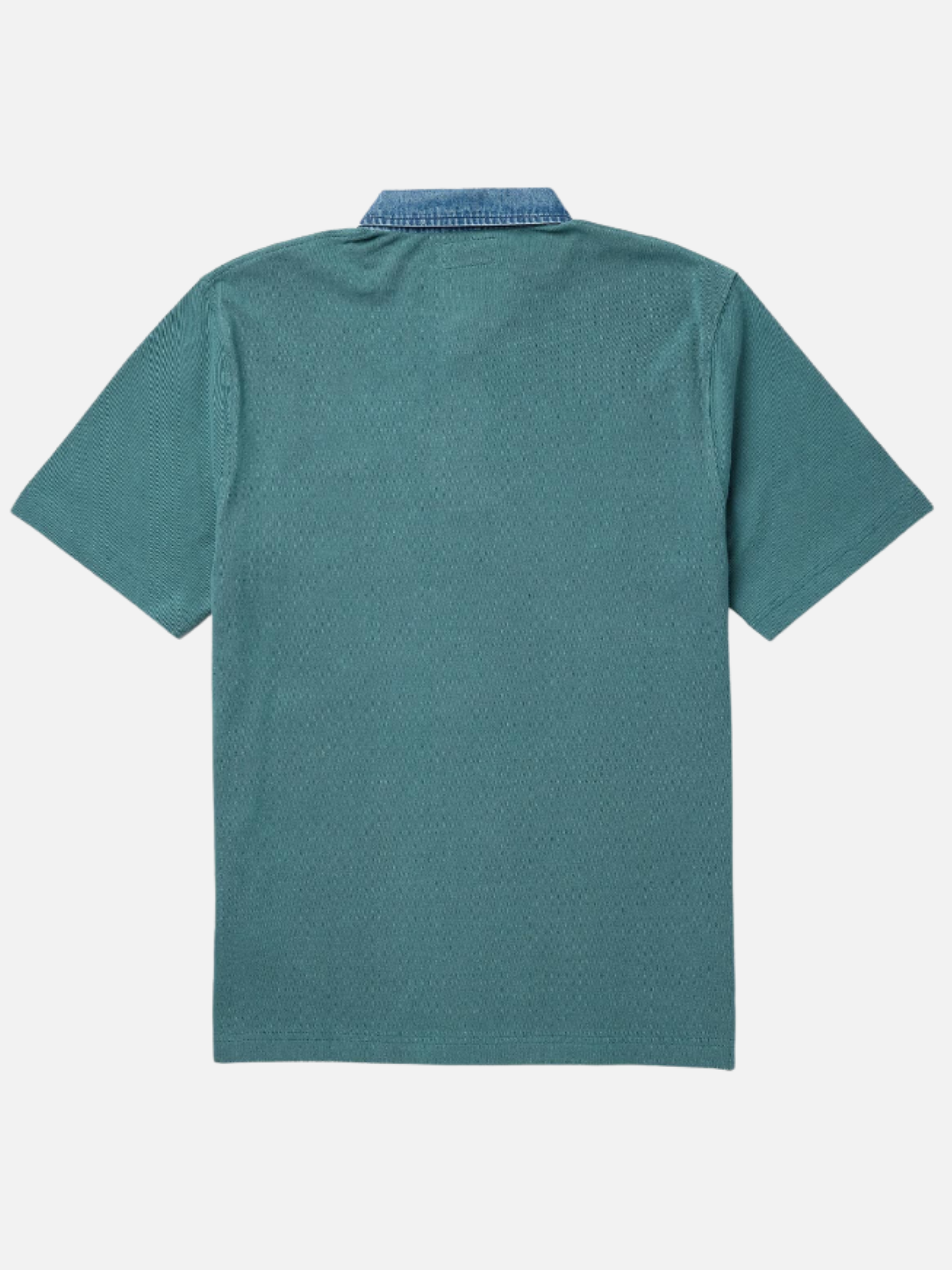Seager Western Brand Mallet Polo Evergreen Denim Collar Casual Summer Polo for Men Men’s Tops for Guy Athens GA Georgia Kempt Menswear Store Near Me