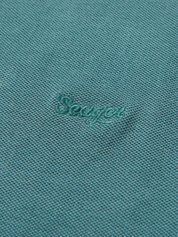 Seager Western Brand Mallet Polo Evergreen Denim Collar Casual Summer Polo for Men Men’s Tops for Guy Athens GA Georgia Kempt Menswear Store Near Me