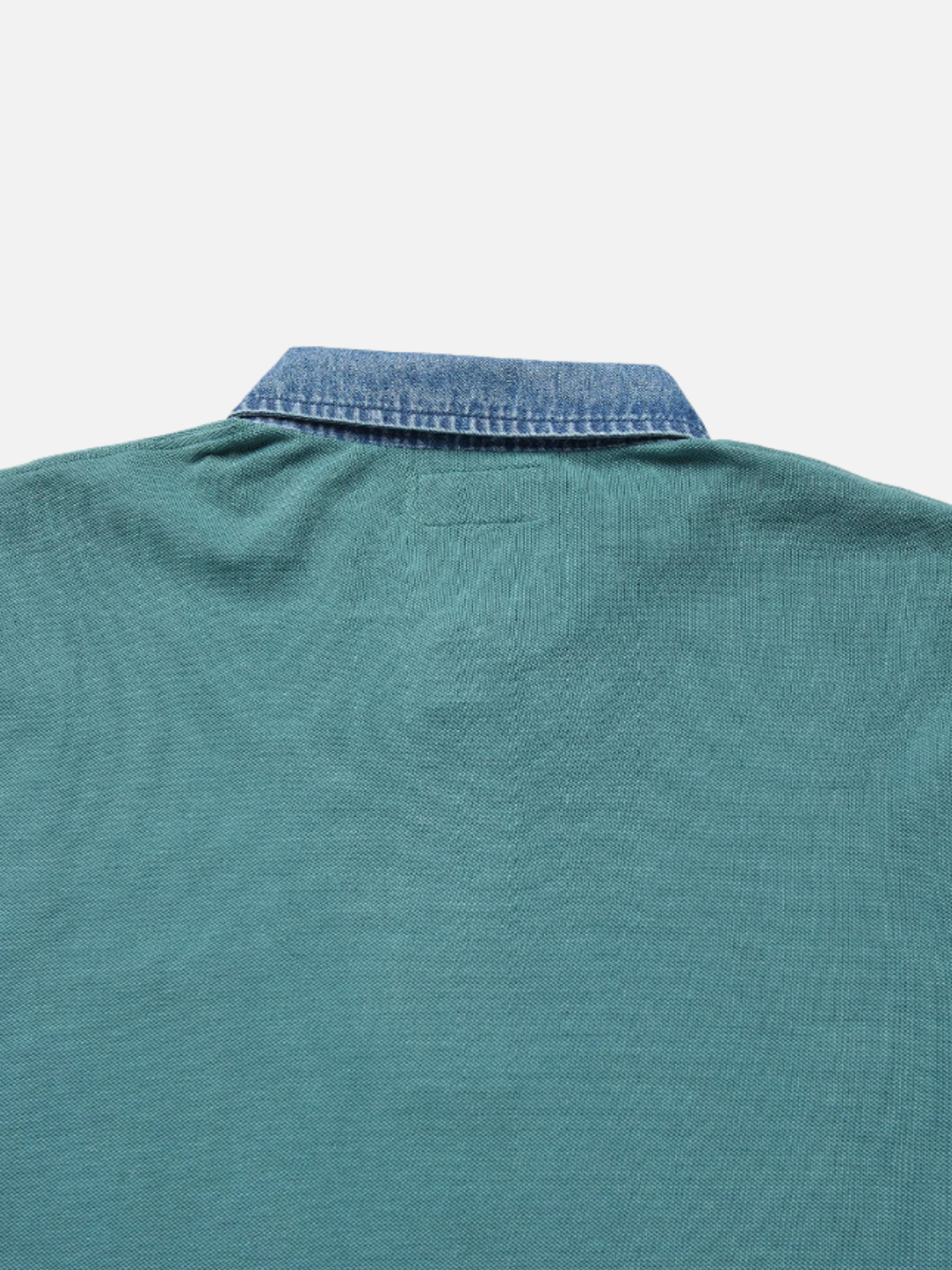 Seager Western Brand Mallet Polo Evergreen Denim Collar Casual Summer Polo for Men Men’s Tops for Guy Athens GA Georgia Kempt Menswear Store Near Me