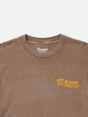Seager Premium Reserve Tee Pigment Brown Graphic T-Shirt for Men Back and Chest Graphics Men’s Tops for Men Seager Western Brand Athens GA Georgia Kempt Menswear Store Near Me